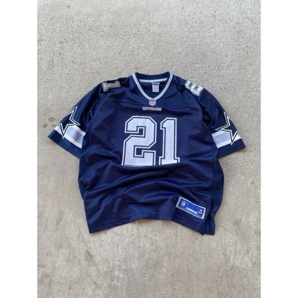 Vintage‎ Dallas Cowboys Ezekiel Elliott #21 NFL Pro Line Jersey Men XL Navy Blue